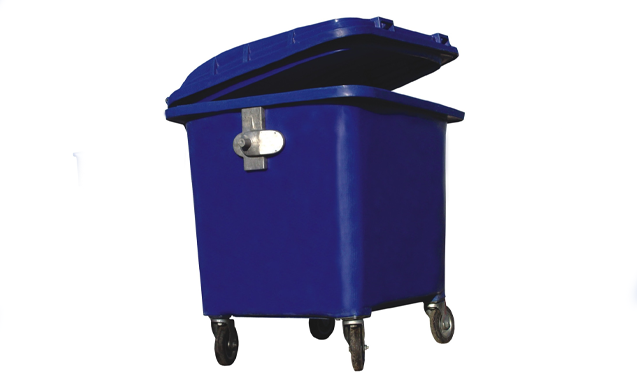 1100 liter trash can with wheels without chassis